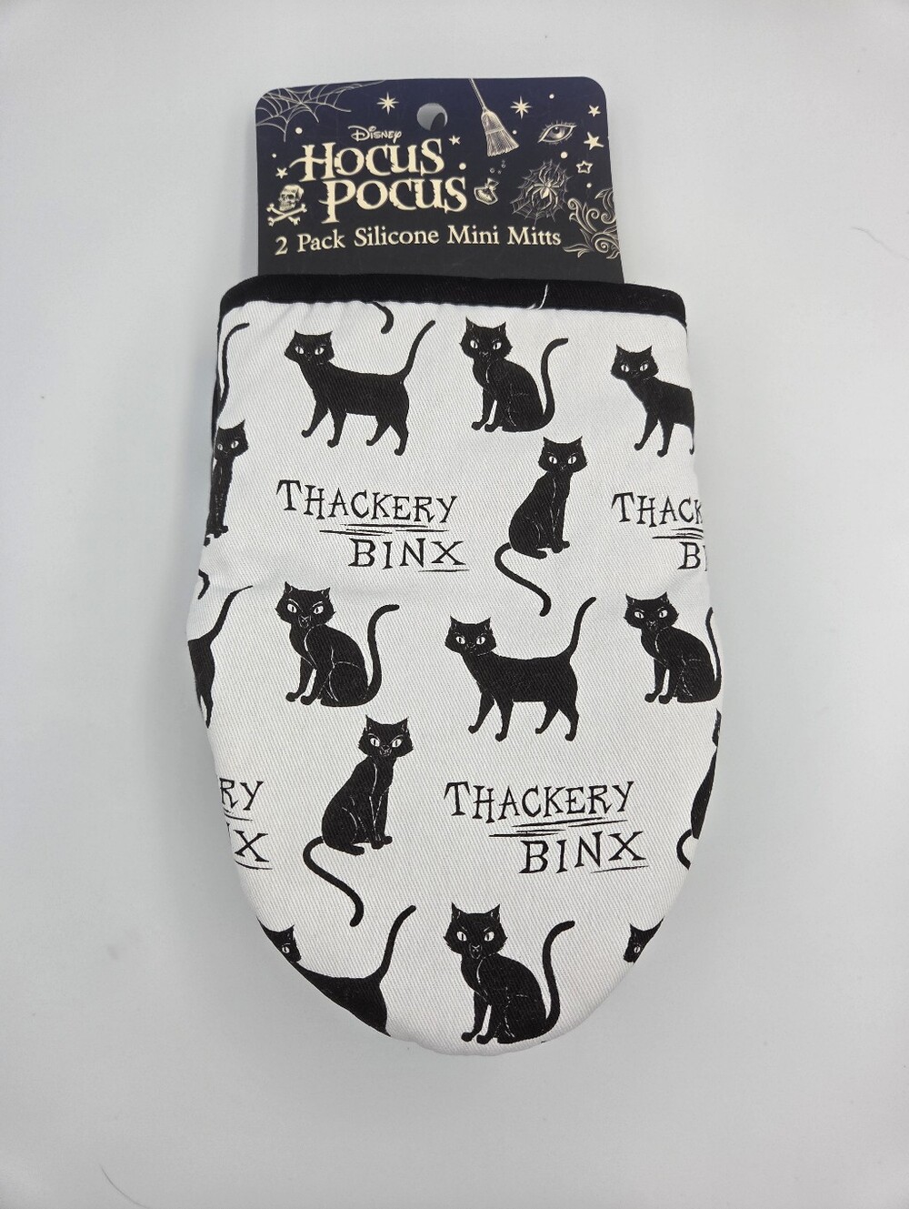 Disney Hocus Pocus Thackery Binx Oven Mini Mitts Set Of 2 Nwt